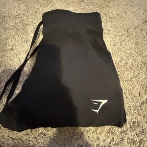 Gymshark Black Cuffed Joggers
